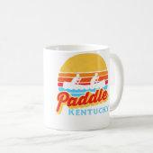 Mug Vintage Paddle Kentucky Canoeing Retro Sun Rafting (Devant droit)