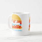 Mug Vintage Paddle Mississippi Canoeing Retro Sun Raft (Devant gauche)