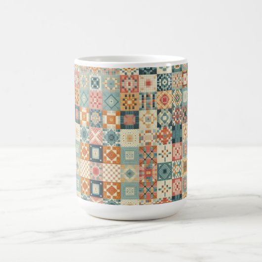 Mug Vintage, patchwork, paré (Centre)