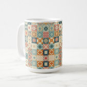 Mug Vintage, patchwork, paré (Devant gauche)