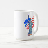 Mug  Vintage Patriotic 4th of July Design (Devant droit)