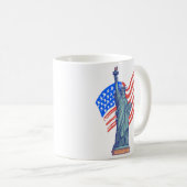 Mug  Vintage Patriotic 4th of July Design (Devant droit)