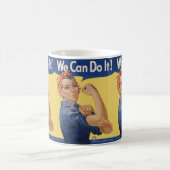 Mug Vintage Patriotique Rosie le Riveter, Nous pouvons (Centre)