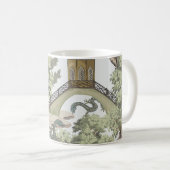 Mug Vintage paysage chinois sans couture motif. Chinoi (Devant droit)
