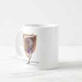 Mug Vintage Peacock Femme Flapper Plutôt (Devant gauche)