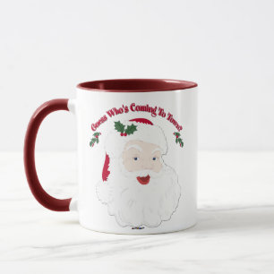 Mug Vintage Père Noël Devine qui va venir ?