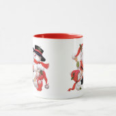 Mug Vintage Père Noël et snowman (Centre)