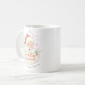 Mug Vintage Père Noël Jolly cadeau de vacances (Devant gauche)