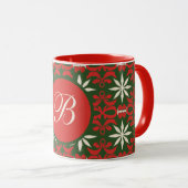 Mug Vintage personnalisé Noël/hiver (Devant droit)