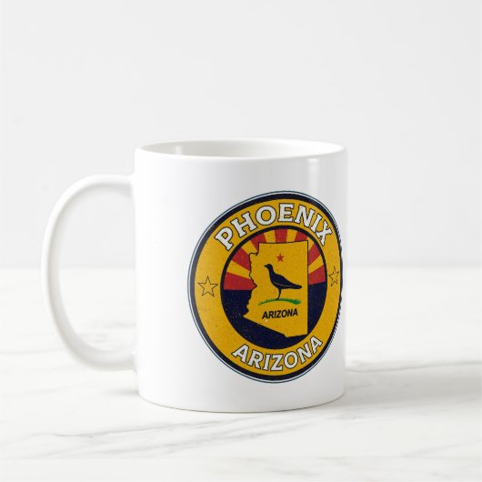 Mug Vintage Phoenix, Arizona gifts (Gauche)