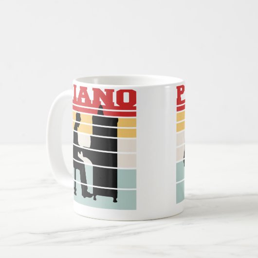 Mug Vintage Piano Team (Devant gauche)