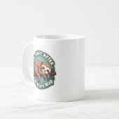 Mug Vintage Procrastination Sloth Funny Student Shirt  (Devant gauche)