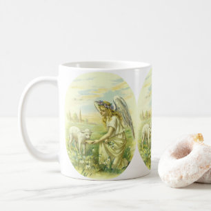 Mug Vintage religieux de Pâques Ange victorien avec ag
