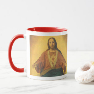 Mug Vintage Religion, Sacré-Cœur de Jésus-Christ