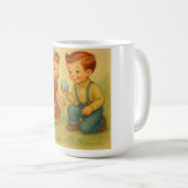Mug Vintage/retro 1950s Easter egg hunt (Devant droit)