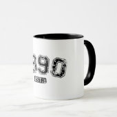 Mug Vintage Rétro 1990 Grunge Est. Graphique établi (Devant droit)