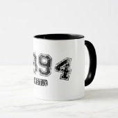 Mug Vintage Rétro 1994 Grunge Est. Graphique établi (Devant droit)