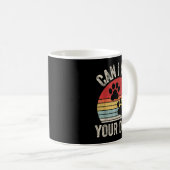Mug Vintage Rétro Puis-je Caresser Votre Chien_ (Devant droit)