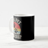 Mug Vintage Rétro Puis-je Caresser Votre Chien_ (Devant gauche)