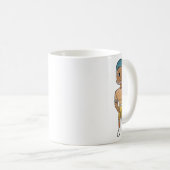 Mug vintage retro rainbow player ombre (Devant droit)