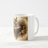 Mug Vintage/rétro/Victorian Valentine's day heart (Devant droit)