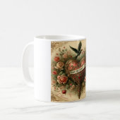 Mug Vintage/rétro/Victorian Valentine's day heart (Devant gauche)