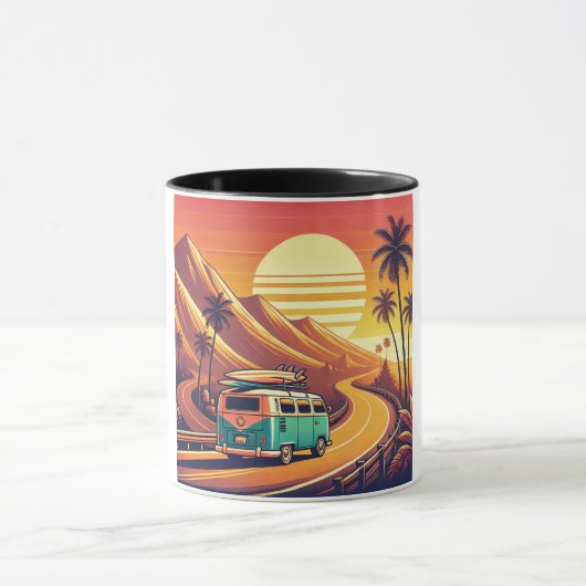 Mug Vintage Road Trip Adventure Van (Centre)