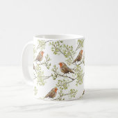 Mug Vintage Robin Readsein Art Motif (Devant gauche)