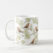 Mug Vintage Robin Readsein Art Motif (Gauche)