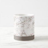 Mug Vintage Romance Collage rose ID226 (Centre)