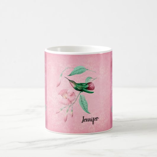 Mug Vintage rose et menthe (Centre)