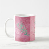 Mug Vintage rose et menthe (Gauche)