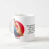 Mug Vintage ROSIE RIVETER Personnalisé (Devant gauche)