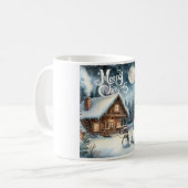 Mug Vintage/Russe/Snowman/Noël (Devant gauche)