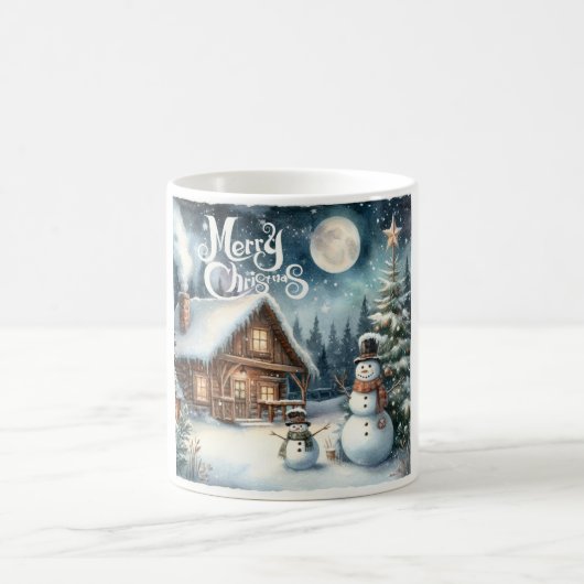 Mug Vintage/Russe/Snowman/Noël (Centre)