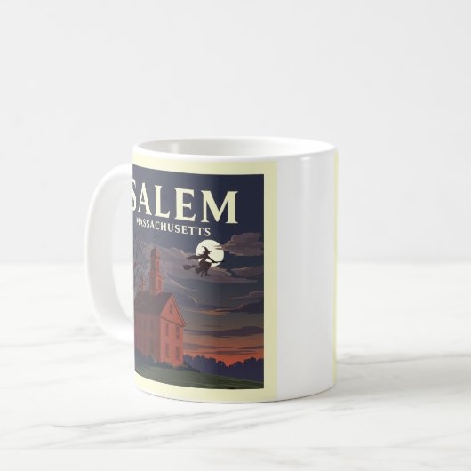 Mug Vintage Salem Massachusetts (Devant gauche)