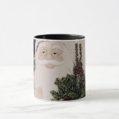 Mug Vintage Santa Claus Portrait Noël (Centre)