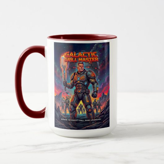 Mug Vintage Sci-Fi Tactical Grill Soldier Parody (Gauche)