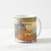 Mug Vintage Science Fiction Avion Hélicoptère Limousin (Devant droit)