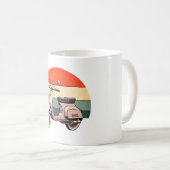 Mug Vintage, scooter, scooter, scooter, mofa, cuillère (Devant droit)