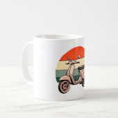 Mug Vintage, scooter, scooter, scooter, mofa, cuillère (Devant gauche)