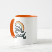 Mug Vintage Sentiment bon arc-en-ciel (Devant gauche)