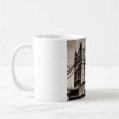 Mug Vintage Sepia London Tower Bridge (Gauche)