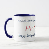 Mug Vintage Shield Red White Blue American Eagle (Gauche)