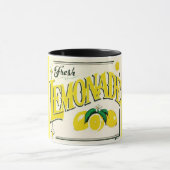Mug Vintage signe citron aimant de fruits d'été (Centre)