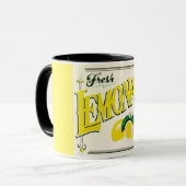 Mug Vintage signe citron aimant de fruits d'été (Devant gauche)