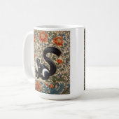 Mug Vintage Skunk William Morris inspiré (Devant gauche)