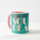 Mug Vintage South Beach Floride (Devant gauche)