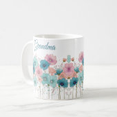 Mug Vintage Spring Flowers for Grandma (Devant gauche)
