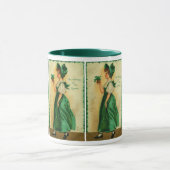 Mug Vintage St. Patrick's Day Lass en vert (Centre)